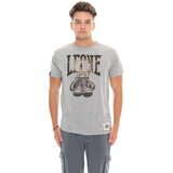 Leone 1947 Majice s kratkimi rokavi Man T-Shirt Short Sleeves Graphics Siva | Shoptok.si