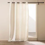 Krem zavjesa od boucle tkanine 140x260 cm Winona –