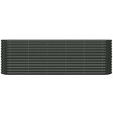  Povišena vrtna gredica od čelika 224 x 40 x 68 cm antracit | shoptok.hr