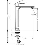 Hansgrohe rebis e slavina za umivaonik visoka coolstart sa podsklopom 72583000 | ePonuda.com