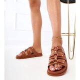 Gemre Brown Roman sandals with studs Elenois | shoptok.hr