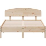  Okvir kreveta s uzglavljem 120x190 cm od borovine | shoptok.hr