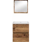  Set namještaja za kupaonicu Zidne 2 pcs Stari drvo i bijela | shoptok.hr
