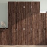 vidaXL Visoka omara rjavi hrast 80x42,5x249 cm inženirski les Cene