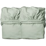 Leander® otroška rjuha za posteljo junior 70x140 sage green (2 kosa) Cene