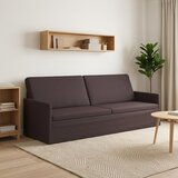 SOFA za 3 osobe Tamno smeđa 220 x 81 x 82 cm Tkanina Slike
