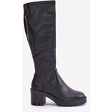 VINCEZA Knee High Eco Leather Heeled Boots | shoptok.hr