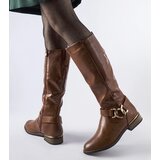 Gemre Brown insulated boots decorated with Ortega buckle | Shoptok.si