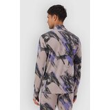 Mons Royale Cascade Merino 1/4 Zip Base Layer Top paintbrush blue Slike