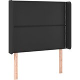 vidaXL Vzglavje z ušesi črno 93x16x118/128 cm umetno usnje, (20737528) Cene