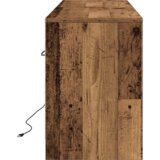 TV komoda s LED starim drvom 139.5x34x50 cm od inženjerskog drva | shoptok.hr