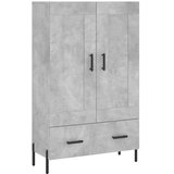  Visoka komoda boja betona 69,5 x 31 x 115 cm konstruirano drvo | shoptok.hr