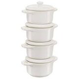 Staub Mini Cocotte Set 4-tlg. rund, Keramik, elfenbein-weiß Cijene