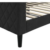 Dnevni krevet crni 90 x 200 cm baršunasti | shoptok.hr