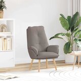  Fotelja Sivo-smeđa 69 x 74 x 93 cm Tkanina i šperploča | shoptok.hr