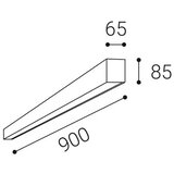  LED2 - LED plafonsko svetlo LINO LED/24W/230V 3000/3500/4000K 90 cm crno | Eponuda.com