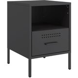  The Living Store Nočna omarica črna 36x39x50,5 cm hladno valjano jeklo - Nočna Omarica, (21497503) | Shoptok.si