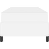  Posteljni okvir z vzmetnico Bela 80 x 200 cm Umetna koža | Shoptok.si