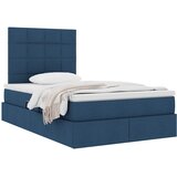 Krevet s madracem i skladištem Plava 120 x 190 cm tkanina | Eponuda.com