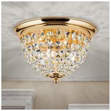 Orion dlu 1840/35 - kristalno plafonsko svetlo, 3x E27/40W/230V, prečnik 35 cm, zlatno | Eponuda.com