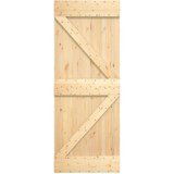  Klizna vrata s priborom za montažu 85 x 210 cm masivna borovina | shoptok.hr