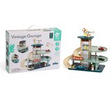 Classic World drvena garaža na 3 razine s dizalom, helikopterom i autopraonicom | shoptok.hr