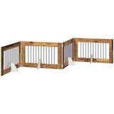  Vrata za pse s postoljem 4 pcs Staro drvo 100 x 60 cm | shoptok.hr