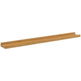  Stenska polica s polico 2 pcs Bež 80 x 9 x 3 cm Konstruiran les, (5000201351) | Shoptok.si