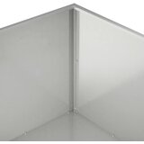  Vrtna saksija Srebrna 80 x 80 x 40 cm Nehrđajući čelik | shoptok.hr
