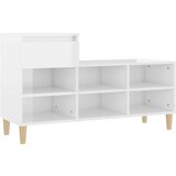 Ormarić Omarica za čevlje visok sijaj bela 102x36x60 cm inženirski les, (20709782) | Shoptok.si