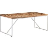  Blagovaonski stol 180 x 90 x 76 cm masivno drvo bagrema i manga | shoptok.hr