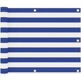 Balkonski zastor bijelo-plavi 75 x 300 cm od tkanine Oxford | shoptok.hr