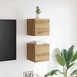 vidaXL Komplet 2 kosov stenske TV omarice Artisan Oak 30,5x30x30 cm | Shoptok.si