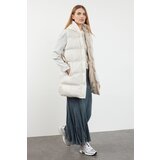 Trendyol Beige Hooded Water Repellent Inflatable Vest with Belt | shoptok.hr