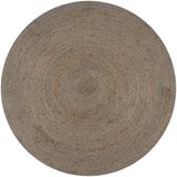 vidaXL Preproga iz jute okrogla ročno delo 90 cm siva, (20668713) | Shoptok.si