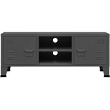 vidaXL Industrijski TV ormarić antracit 105 x 35 x 42 cm metalni | shoptok.hr