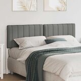  Tapecirani uzglavlje s uzglavljem Bijela i svijetlo siva 160 cm | shoptok.hr