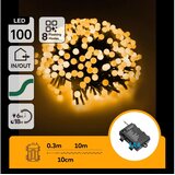 Aigostar LED spoljašnja božićna girlanda 100xLED/8 funkcija 3xAA 10,3m IP44 topla bela Cene