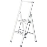 Wenko Preklopne ljestve Design (2 stepenice, Aluminij, Bijele boje) cijene