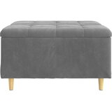  Stolica s dugmadi s jastukom Tamno siva 80 x 80 x 45 cm Baršun | shoptok.hr