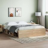 vidaXL Posteljni okvir sonoma hrast 140x190 cm | Shoptok.si