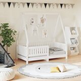 Maison Chic Otroški posteljni okvir - Otroški ležaj bel 70x140 cm trdna borovina-J2809, (21794347) | Shoptok.si