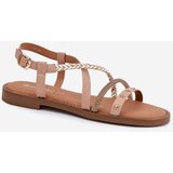 VINCEZA Flat Sandals With Decorative Straps | shoptok.hr