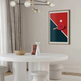  Plakat - Table Tennis - Ball and Racket on a Table 60x90 Zlatni okvir s margom | shoptok.hr