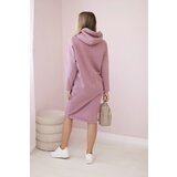 Kesi Dress with a hood and a slit on the side dark pink | shoptok.hr