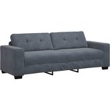  Dvodijelni set sofa s jastucima, tamno sivi baršun Siva | Shoptok.si