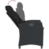 vidaXL 9-dijelni vrtni blagovaonski set s jastucima crni od poliratana | shoptok.hr