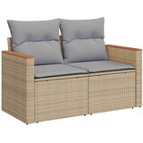  Vrtna sedežna garnitura z blazino 8 pcs Bež Poly ratan, (5000134283) | Shoptok.si