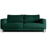 ELTAP Zelena žametna raztegljiva/s prostorom za shranjevanje sedežna garnitura 260 cm Dalia – | Shoptok.si