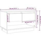 TV ormarić boja dimljenog hrasta 70x41x44 cm konstruirano drvo | shoptok.hr